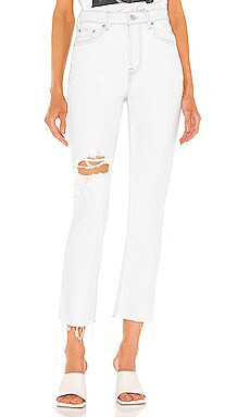 GRLFRND Karolina High Rise Straight Crop in Ojai from Revolve.com | Revolve Clothing (Global)