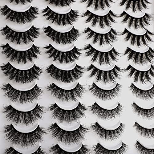 False Eyelashes, Fluffy Strip Eyelashes Bulk Wholesale 20 Pairs 4 Styles Winifred Volume Reusable Fa | Amazon (US)