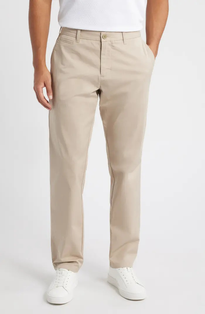 Slim Straight Stretch Cotton Twill Chinos | Nordstrom