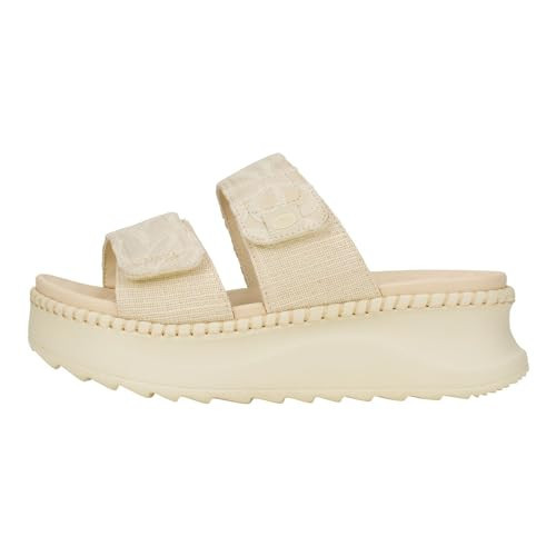 Hey Dude 41762-1K0W9 Delray Slide Whipstitch Natural White W9 | Amazon (US)