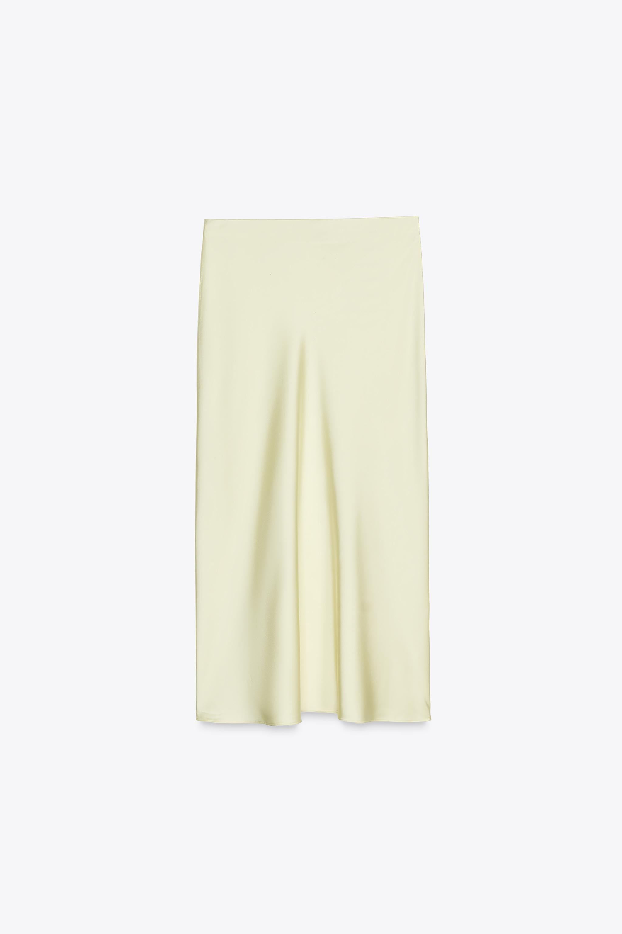 SATIN MIDI SKIRT | Zara UK