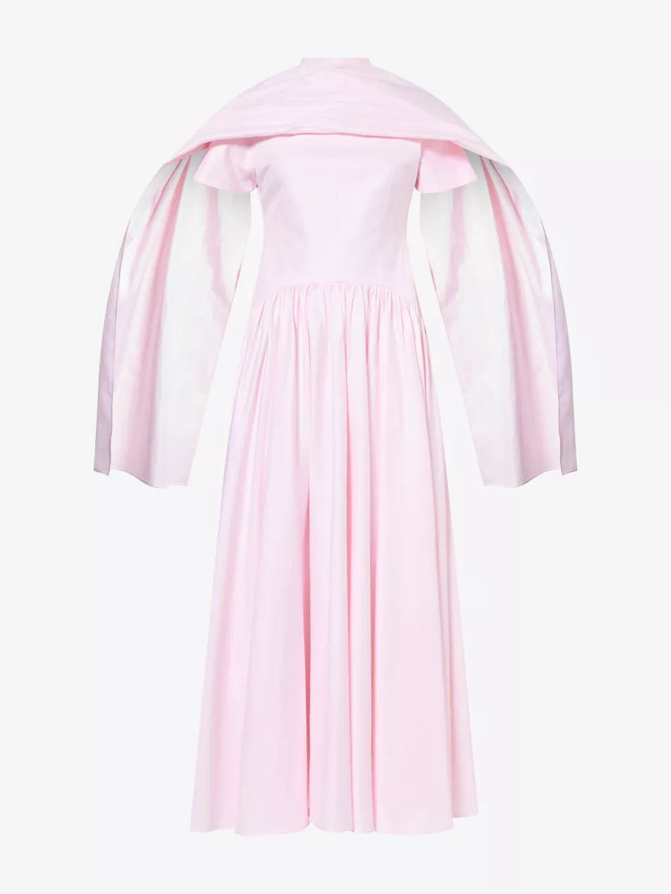 Drop-Waist Pleated Cotton Maxi Dress | Selfridges