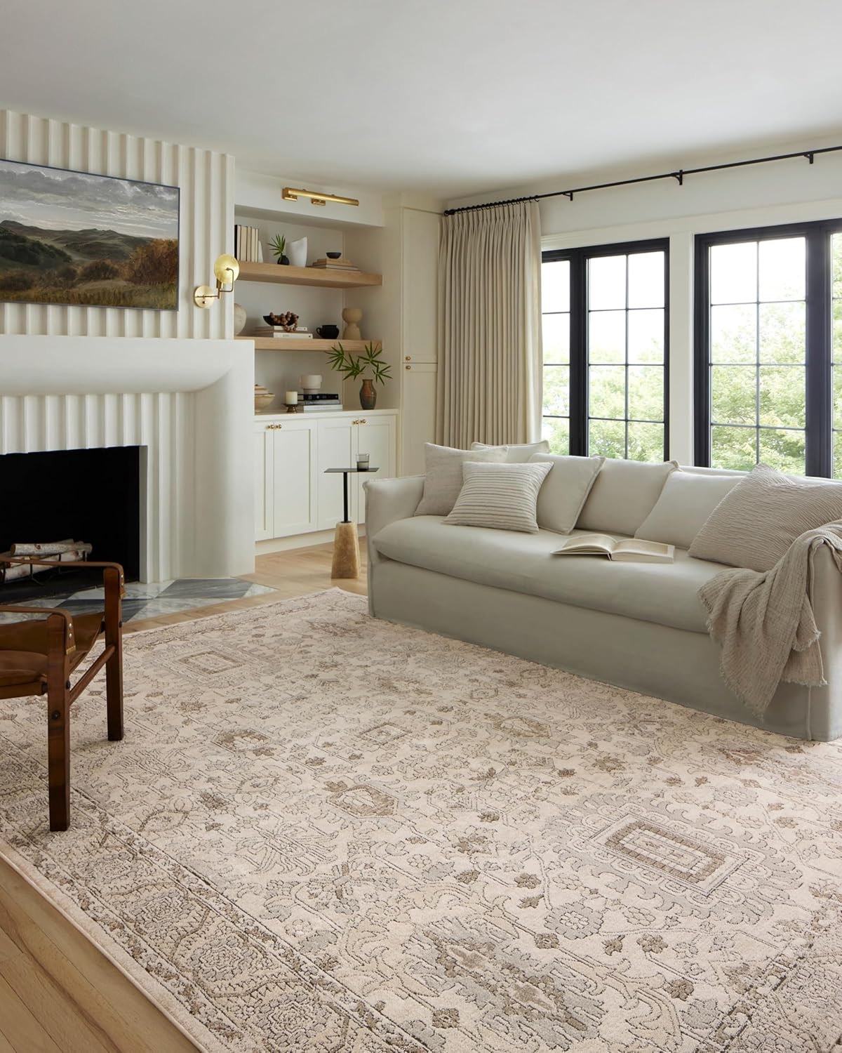 Loloi Teagan Ivory/Sand 2'-8" x 13' Runner Rug | TEA-03 Approx. 3x13 Ivory / White Hallway Entryway Kitchen, Contemporary, Timeless, Classic, Neutral, Runner Rug | Amazon (US)