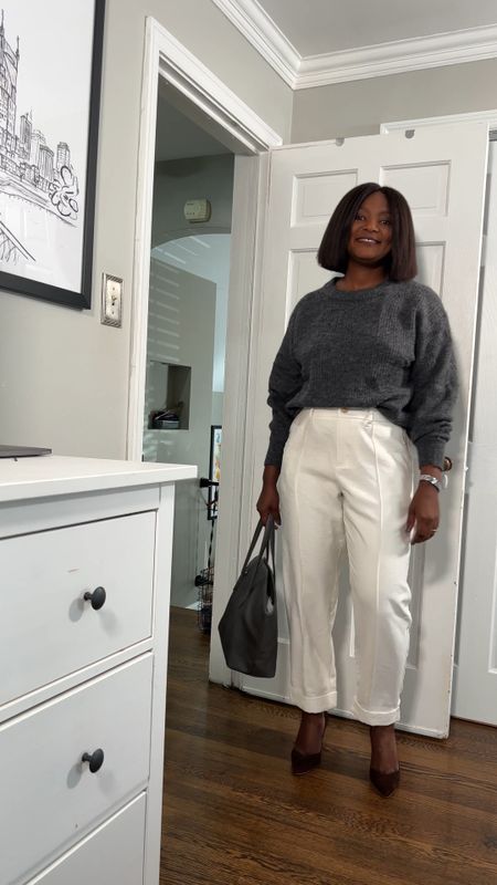 Work wear on a budget. Styling these $30 pants from Target. Wearing size 10/L. 
Work wear, corporate wear, work outfit, corporate outfit, business casual, smart casual 

#LTKunder50 #LTKover40 #LTKworkwear