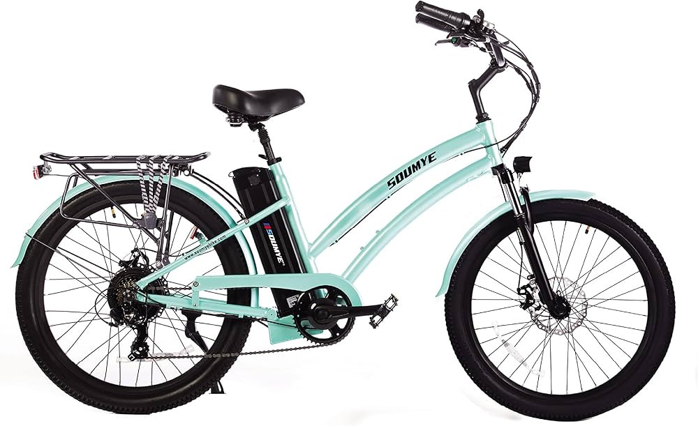 Beach Cruiser E-Bike 790W Pack Watts Motor 48V/624WH Battery 26”x2.235 Tire Max Speed 25 m/h St... | Amazon (US)