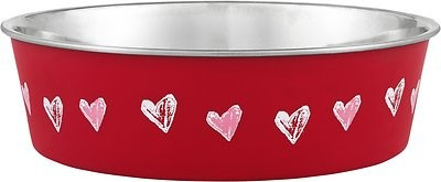 Loving Pets Bella Bowls Pet Bowl, Heart Design | Chewy.com