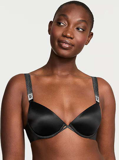 Very Sexy Scattered Shine Strap Lightly Lined Low-Cut Demi Bra, Black, 38G - Women's Bras - Victoria's Secret | Victoria's Secret (US / CA )