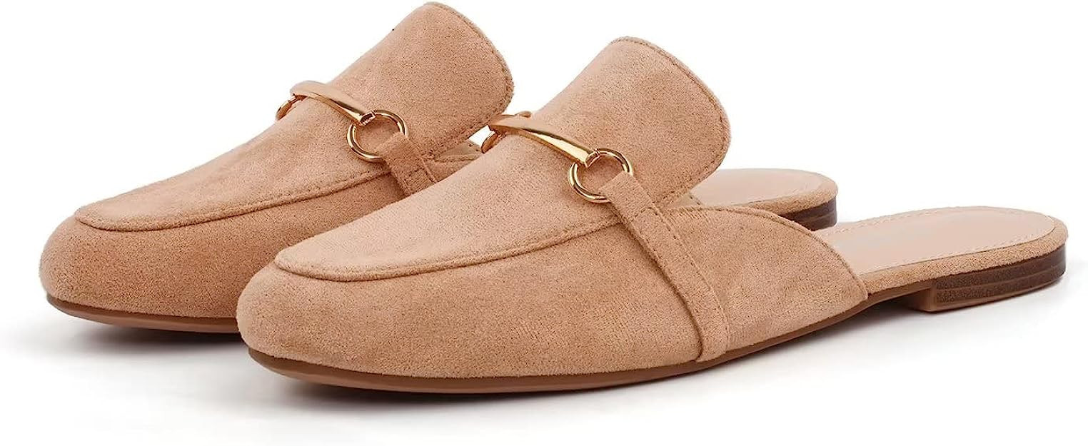 MUSSHOE Women Mules Comfortable Slip On Mules for Women Flats | Amazon (US)