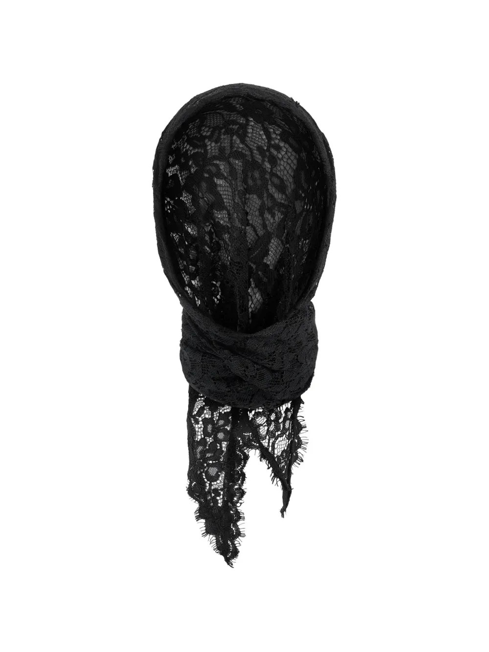 Manière De Voir Kadia Lace Triangle Head Scarf | Black | FARFETCH UK | Farfetch Global