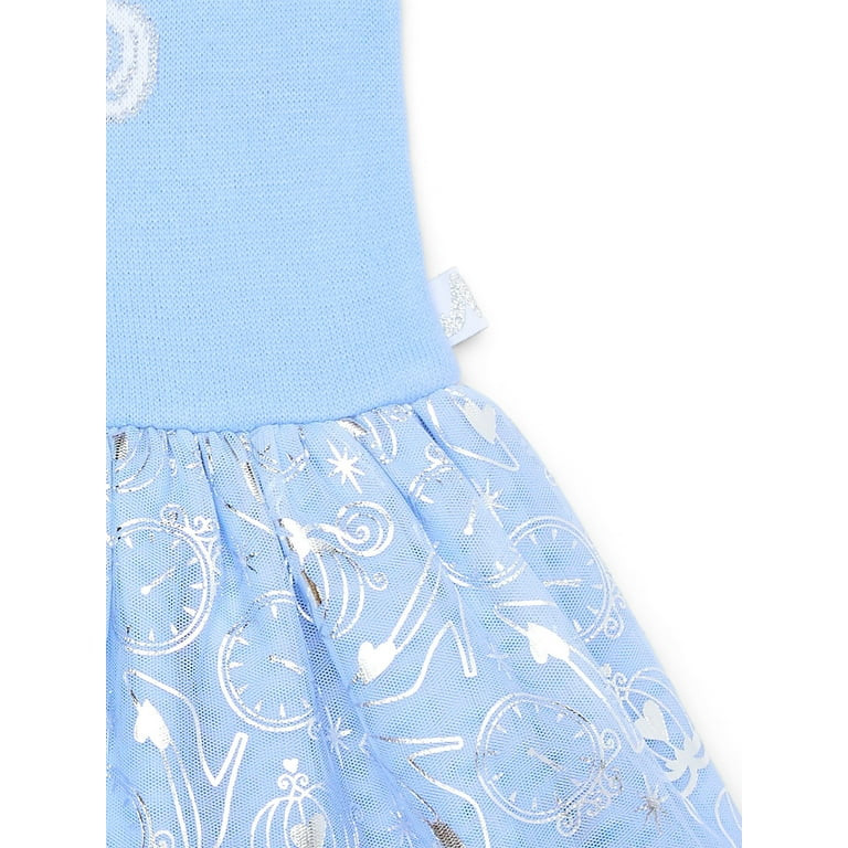 Disney Toddler Girl Cinderella Cosplay Sweater Dress, Sizes 12M-5T | Walmart (US)