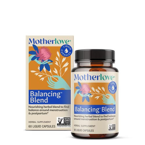 Motherlove Balancing Blend (60 Liquid caps) Herbal Supplement for Period & Postpartum Hormonal Health—Non-GMO, Organic Herbs, Vegan, Kosher | Amazon (US)