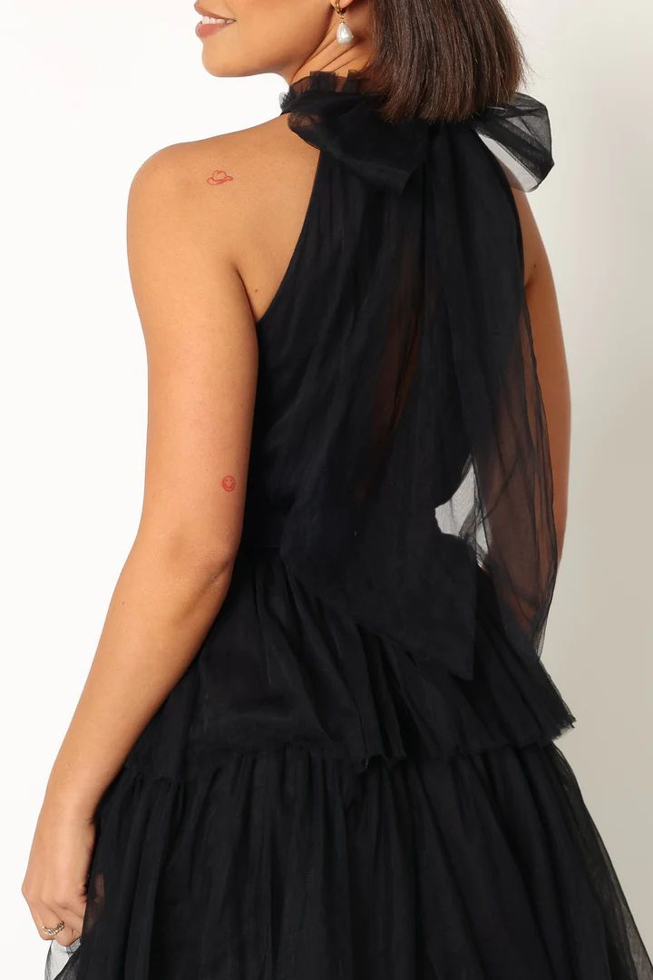 Frances Halterneck Maxi Dress - Black | Petal & Pup (US)