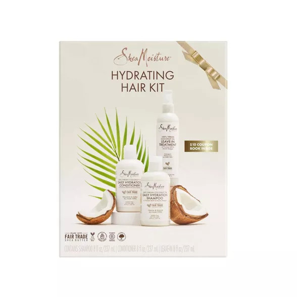 SheaMoisture 100% Virgin Coconut Oil Hydrating Hair Gift Pack Set - 3ct | Target