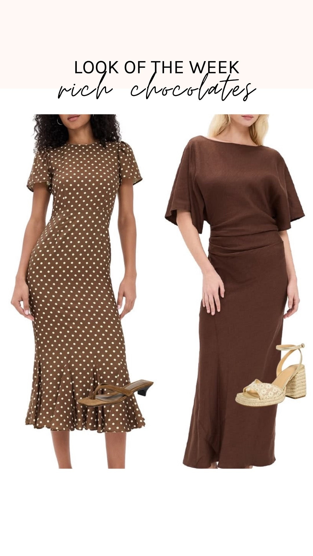 Indulge your sweet tooth with this week’s picks. Choose from one-and-done dresses, chic tops paired with great shorts or jeans, and must-have sets all in rich chocolate shades.

#LTKootd