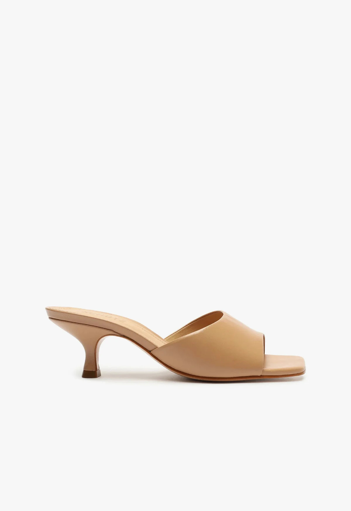 Dethalia Stiletto Sandal | Beige | Leather | Schutz (US)