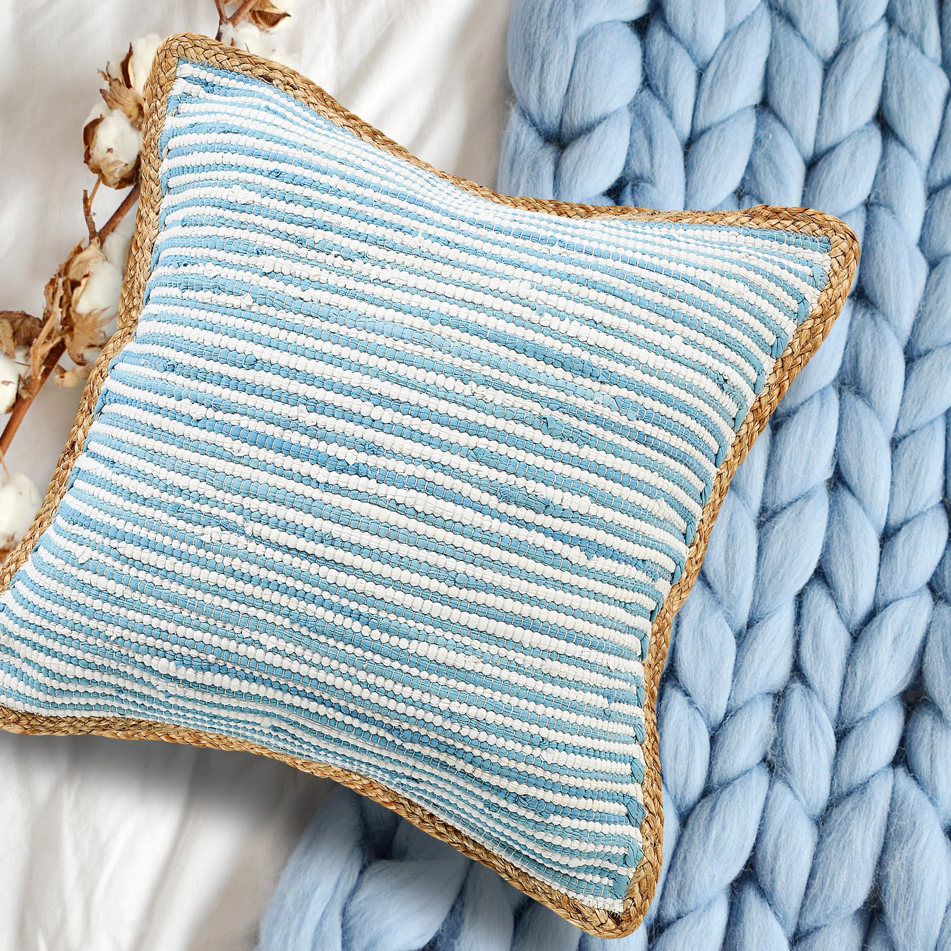 Chindi Handmade Striped Throw Pillow | Wayfair North America