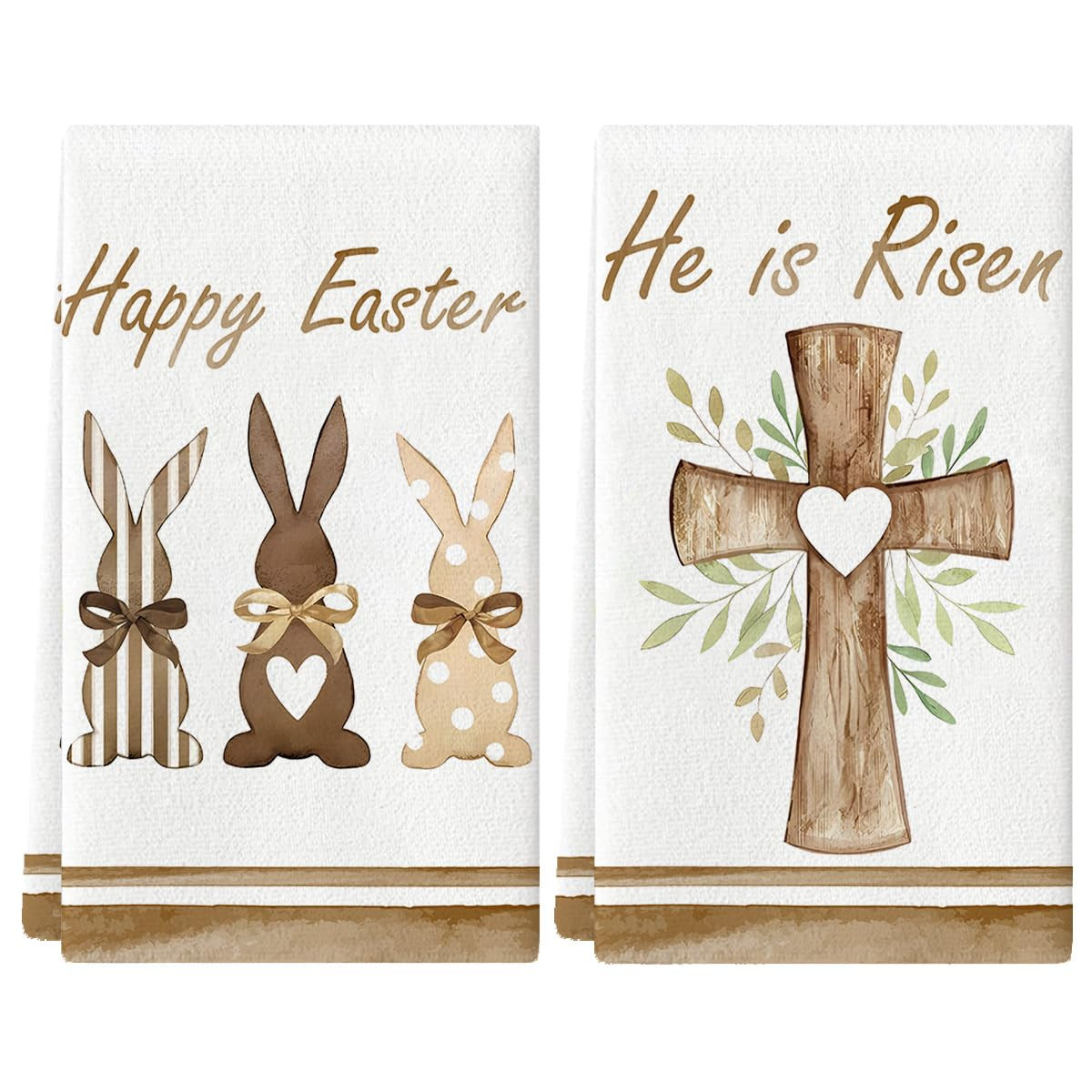 Easter Dish Towels He Is Risen Tea Towels Watercolor Religious Jesus Decor Easter Decorations for... | Amazon (US)