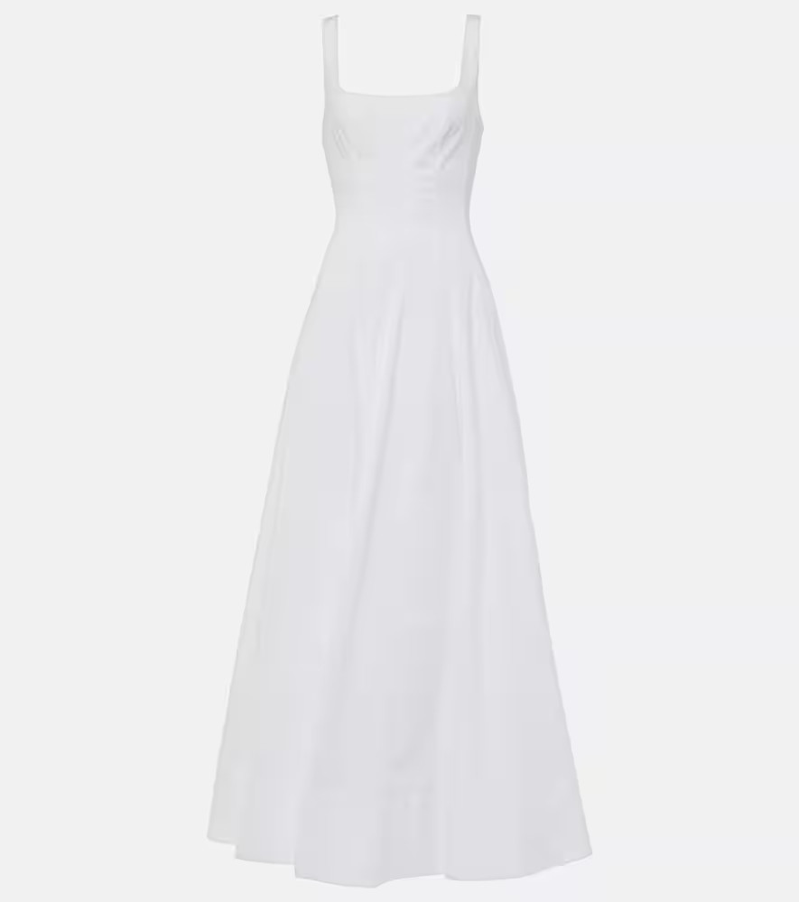 Staud Wells cotton poplin maxi dress | Mytheresa (UK)