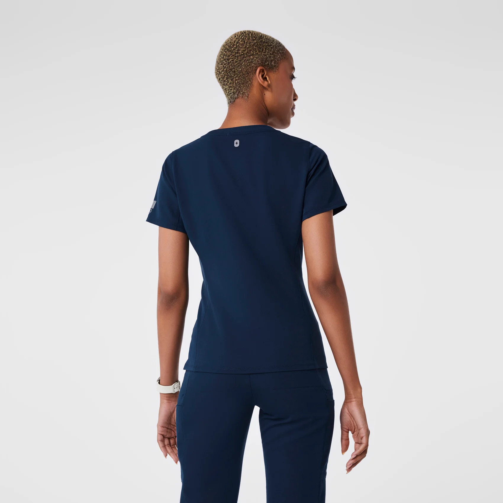 Women's FIGS x Team USA Scrub Top - Team USA Blue | FIGS