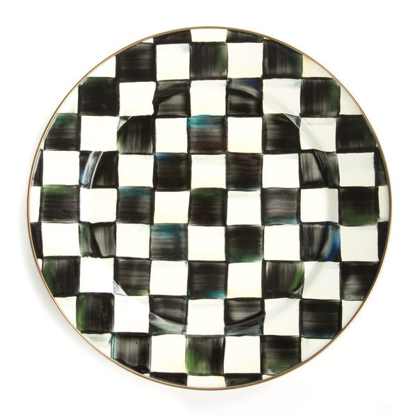 MacKenzie-Childs Courtly Check Charger/Plate | MacKenzie-Childs