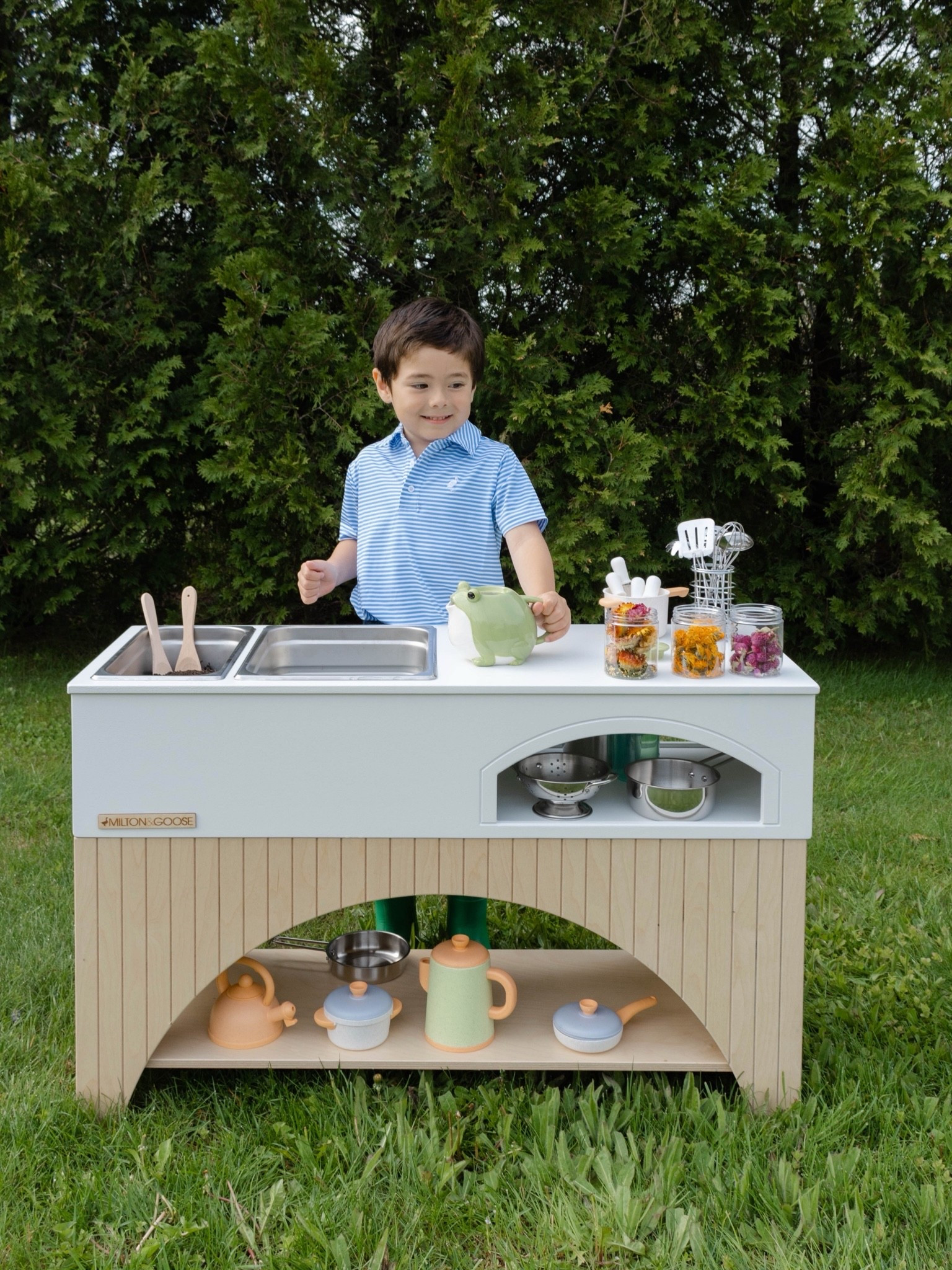 Outdoor play season is officially here ☀️.
One of our favorite backyard setups for imaginative play, sensory activities, and endless pretend kitchen moments. This mud kitchen has been such a fun way to encourage open-ended play outdoors 🤍

Outdoor play ideas | mud kitchen for kids | Montessori inspired play | backyard play setup | toddler activities | kids outdoor toys | pretend play ideas | sensory play outdoors | outdoor toy ideas | play-based learning

#mudkitchen #outdoorplay #pretendplay #sensoryplay #montessoriplay #backyardplay #kidsactivities #toddleractivities #openendedplay #playbasedlearning

#LTKKids #LTKBaby #LTKHome