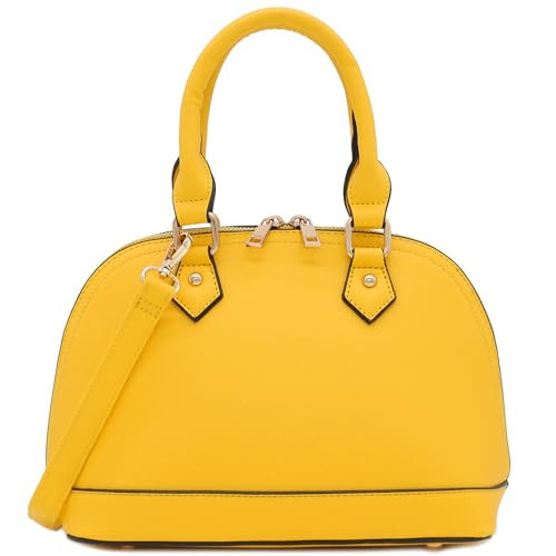 Zip-Around Classic Dome Satchel (Yellow) | Amazon (US)