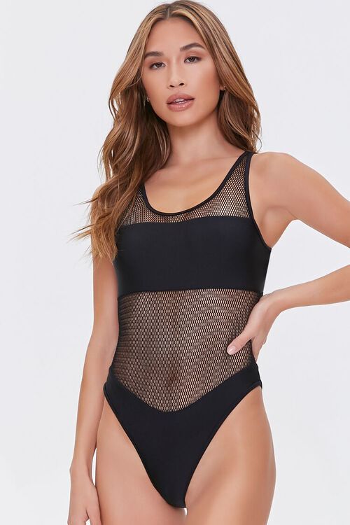Mesh One-Piece Swimsuit | Forever 21 (US)