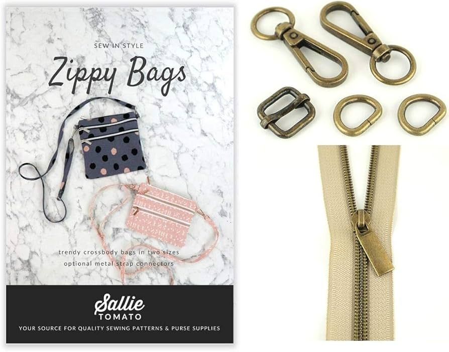 Sallie Tomato Pattern and Kit 4 Zippy Crossbody, Beige | Amazon (US)