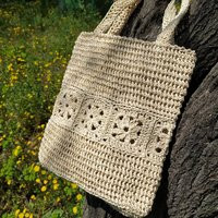 Handmade Crochet Bag, Paper Rope Straw Summer Shoulder Bag, Crochet Tote Hand Knit Luxurybags, Gift  | Etsy (US)