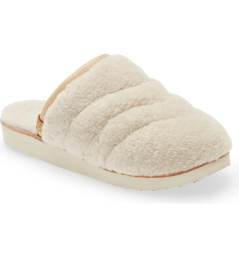 Pupu Mua Genuine Shearling Scuff Slipper (Women) | Nordstrom