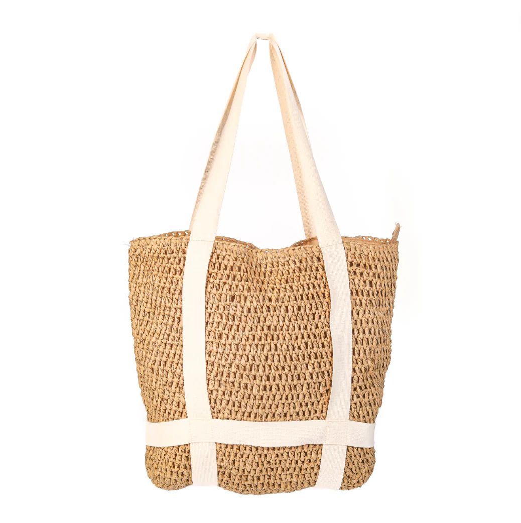 Straw Braided Hat Holder Tote Bag | Shop Bijou