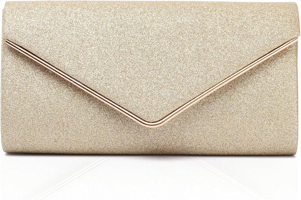 Labair Shining Envelope Clutch Purses for Women Evening Purses and Clutches For Wedding Party. | Amazon (US)