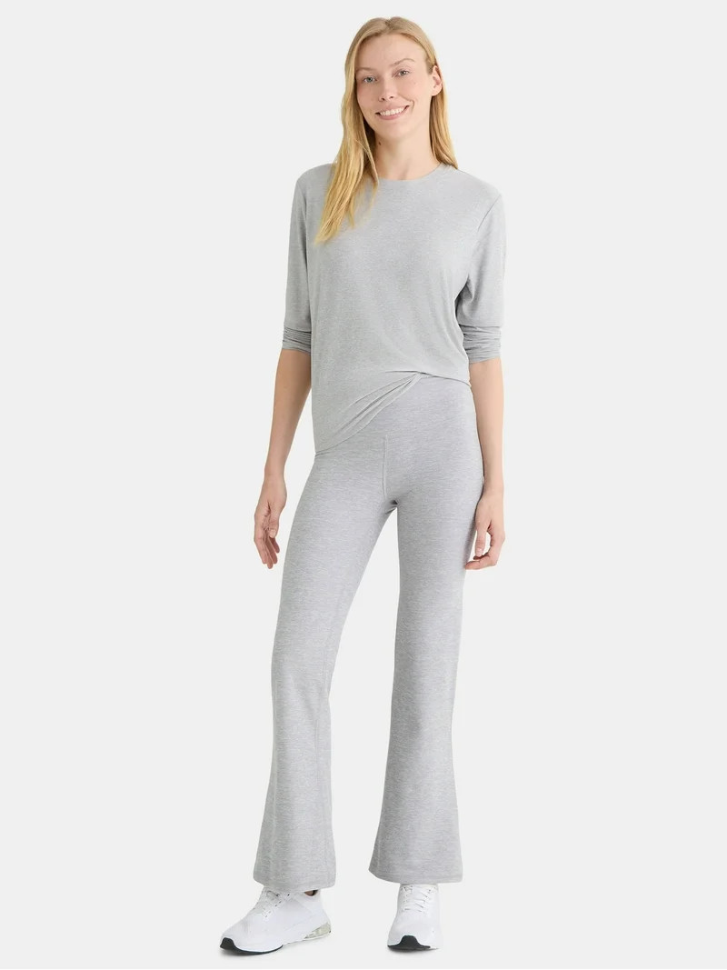 Athletic Works Women's and Women's ButterCore Tee with Long Sleeves, Sizes XS-4X | Walmart (US)