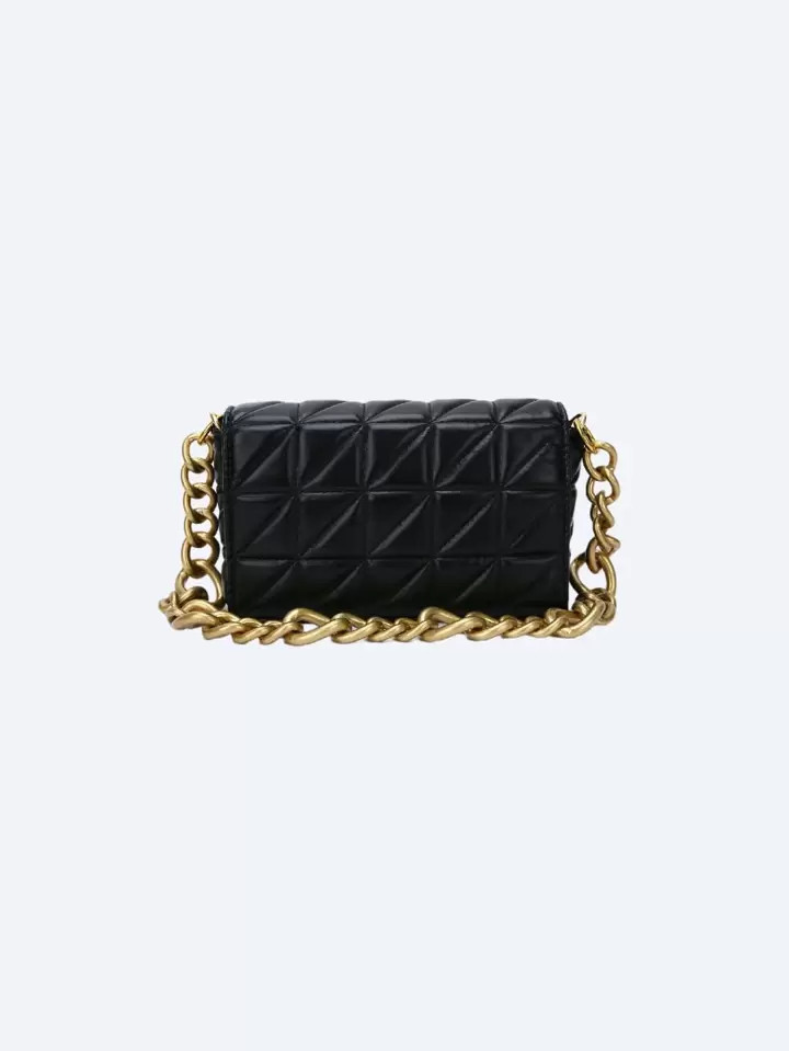 Quilted Chain Flap Square Bag | SHEIN