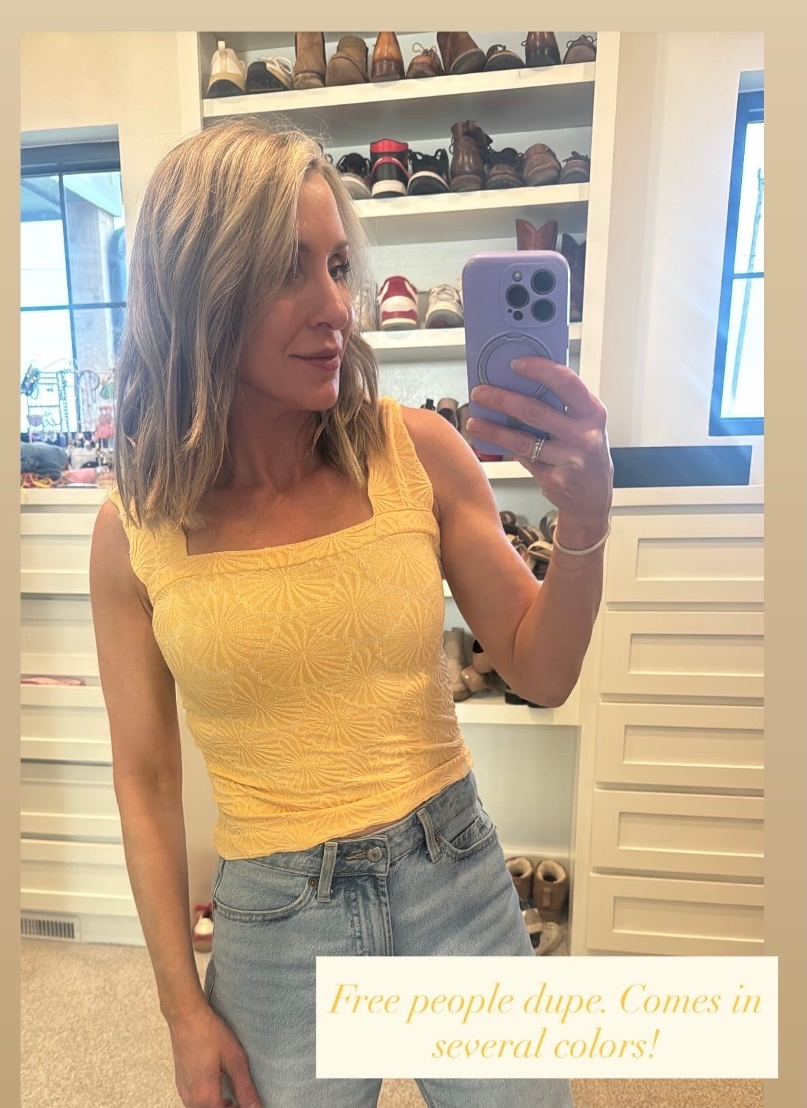 Found the cutest dupe! Comes in several colors. #freepeople #dupe #summeroutfit #summertop

#LTKootd #LTKSeasonal #LTKMothersDay
