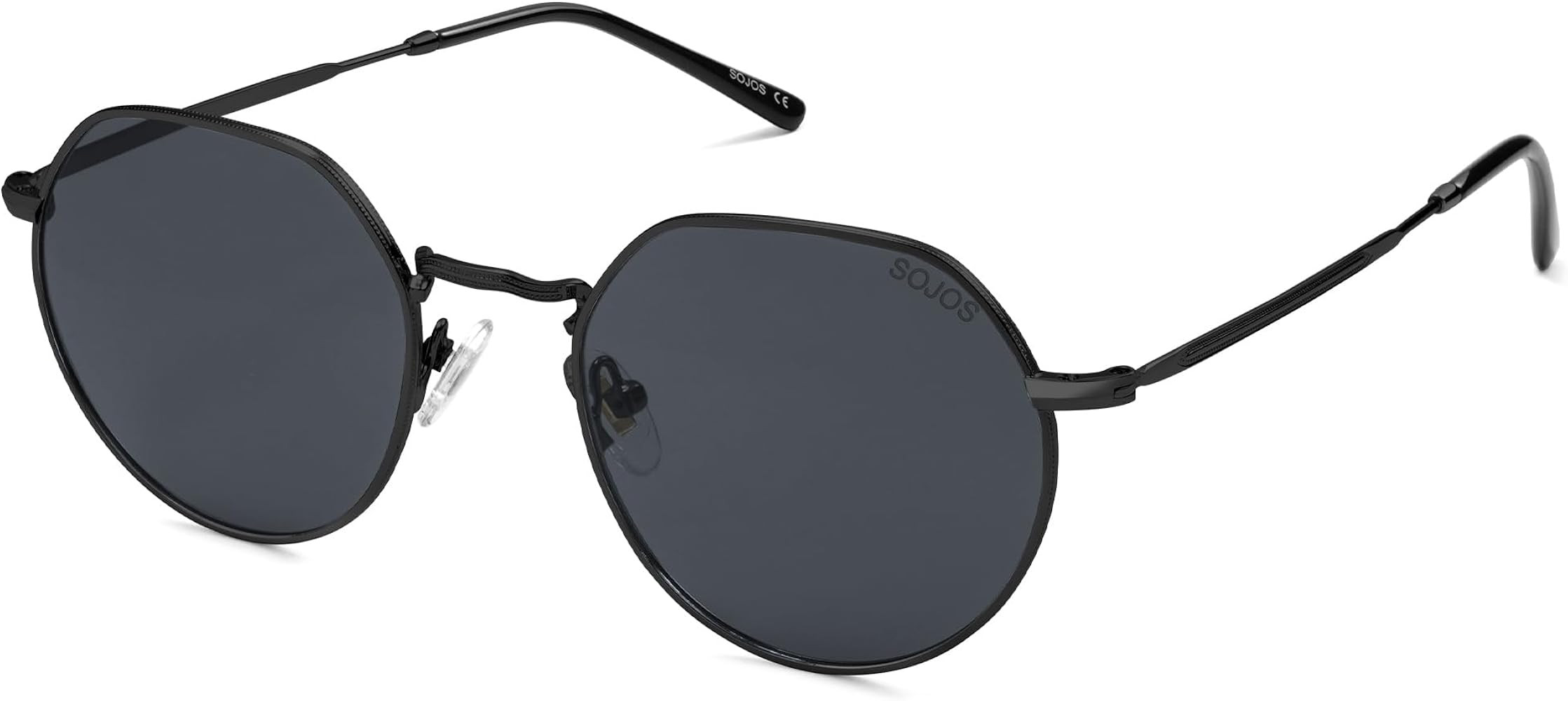 SOJOS Round Polygon Polarized Sunglasses for Women Men Retro Classic Vintage Shades SJ1157 | Amazon (US)