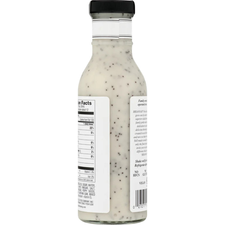 BRIANNAS Rich Poppy Seed Dressing, 12 fl oz | Walmart (US)