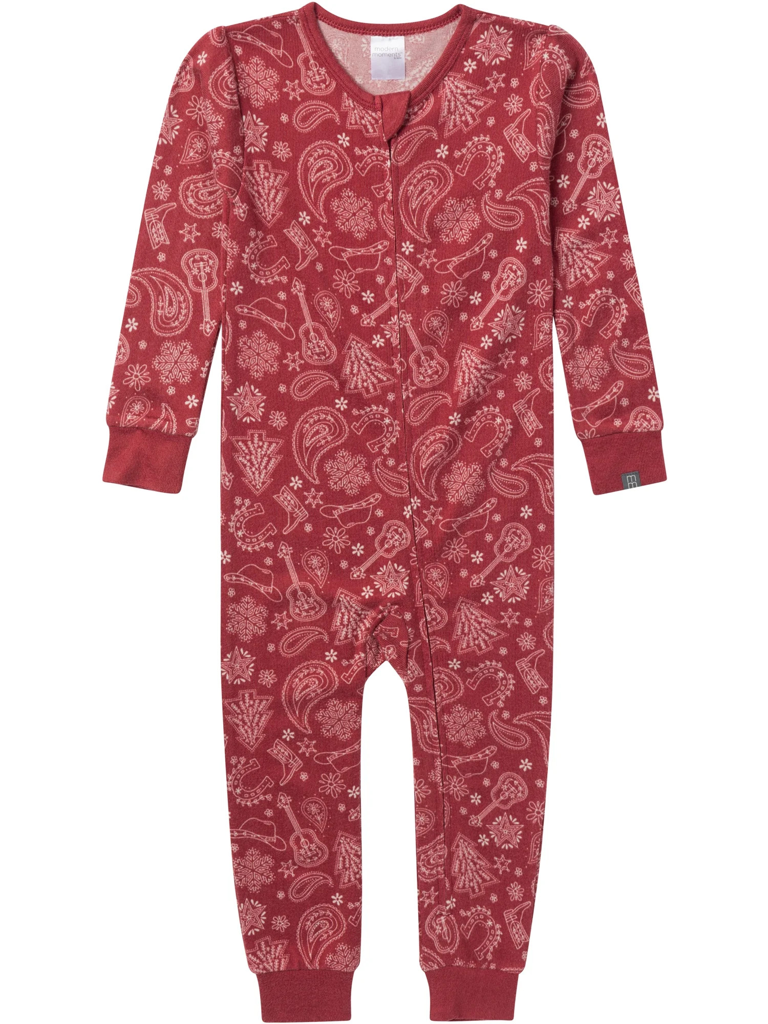 Modern Moments by Gerber Christmas One-Piece Pajama, Sizes 12 Months - 5T | Walmart (US)
