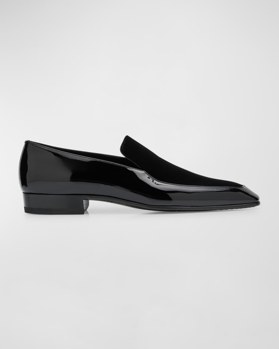 Saint Laurent Men's Gabriel 20 Patent Leather Loafers | Neiman Marcus