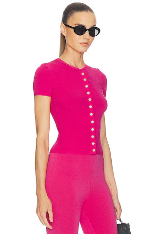 Beckette Knit Cardi in Shocking Pink | Revolve Clothing (Global)