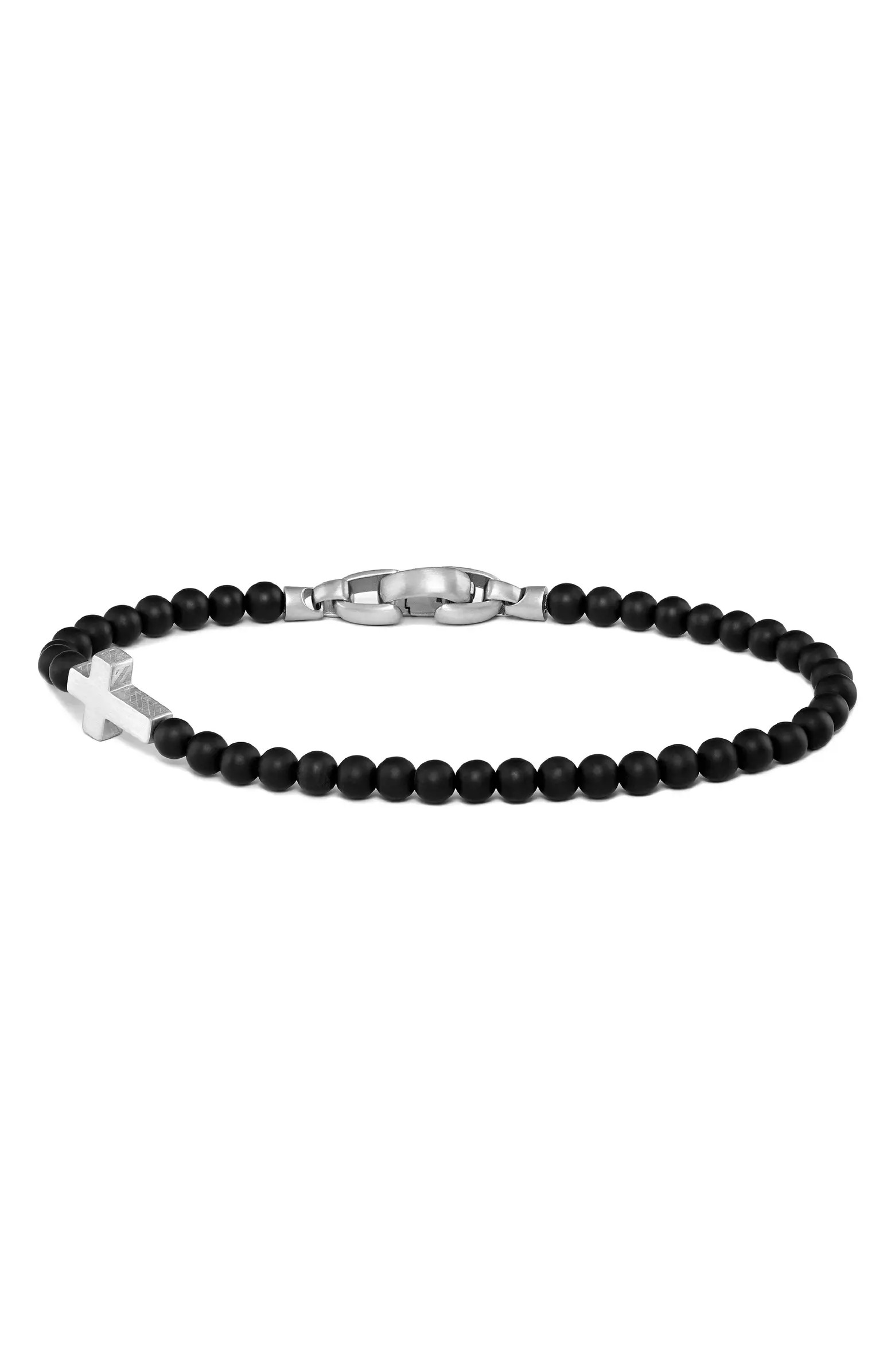 Onyx Bead Cross Bracelet | Nordstrom