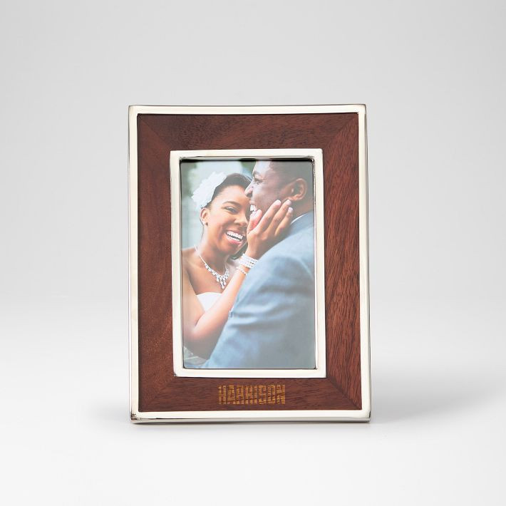Silver and Wood Photo Frame | Mark and Graham