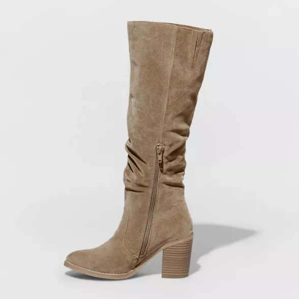 Women's Lainee Heeled Scrunch Boots - Universal Thread™ | Target