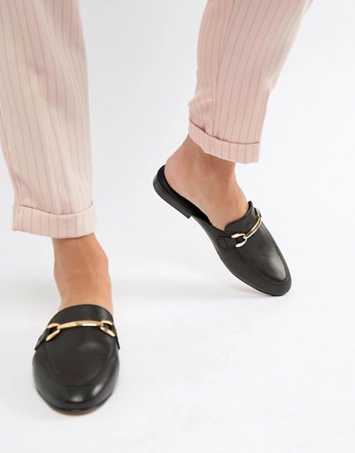 ASOS DESIGN Moves leather mule loafers | ASOS US