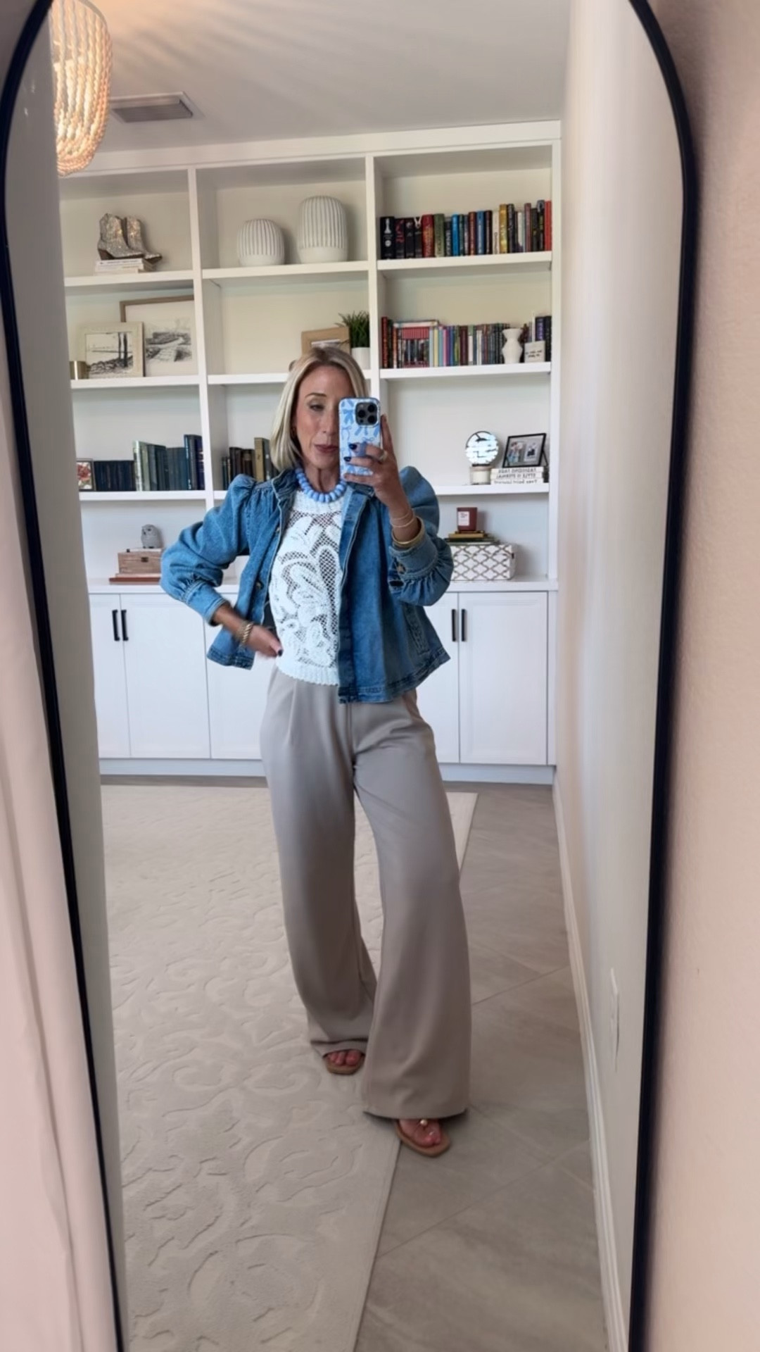 Unboxing Haul - my latest (mostly) Amazon orders: Crochet Cap Sleeve Top - Size Small. 2 colors. Modal Soft Wide Leg Pants - Size XSmall; 29" Inseam. 12+ colors. Denim Cropped Ruched Jacket - Size XSmall. 2 colors.