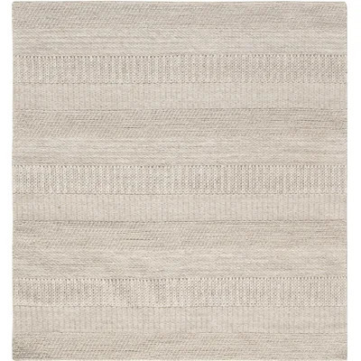 Modern Beige/Gray Wool Rug | Wayfair North America
