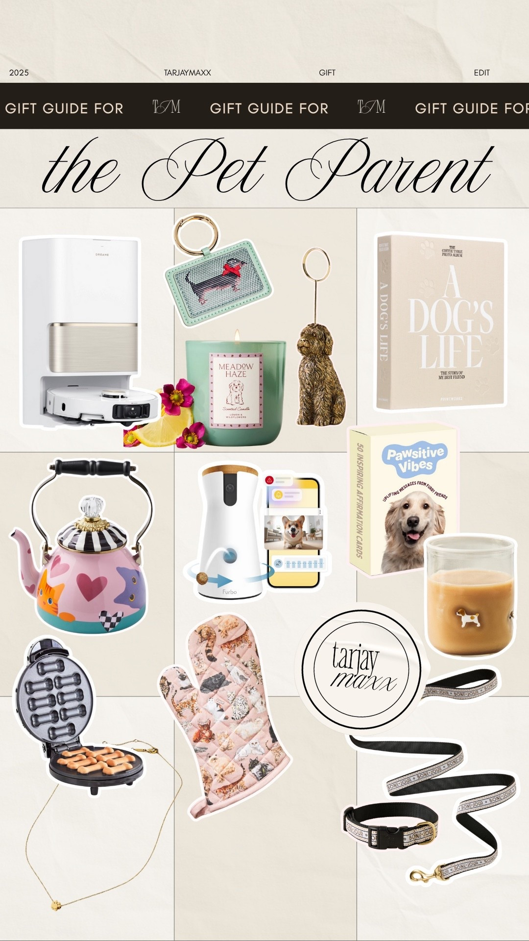 Gift guide for the pet parent 2025 gift guide season is here, and I’ve rounded up ideas for everyone on your list — from thoughtful white elephant gifts to easy picks for him, her, stocking stuffers, in laws, hard to shop for family members and friends etc. target finds, amazon finds, walmart home, affordable home, cb2 dupe, studio mcgee, crate and barrel dupe, pottery barn dupe, home roundup, target home decor, target home, amazon home, walmart finds, martha stewart aesthetic, mongolian cashmere oversized sweater, equestrian style, dinner party, cherry vibe, fall wedding, farm cottage, polka dots, mini desserts, grandmacore home


#LTKHoliday #LTKSeasonal #LTKGiftGuide
