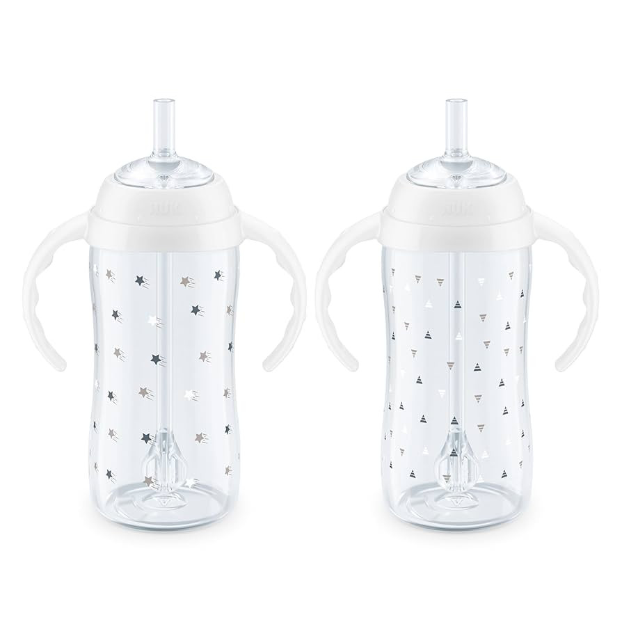 NUK Learner Straw Cup, 10oz, 2-Pack - Toddler Sippy Cup with Soft Straw for Easy Drinking, Suitab... | Amazon (US)