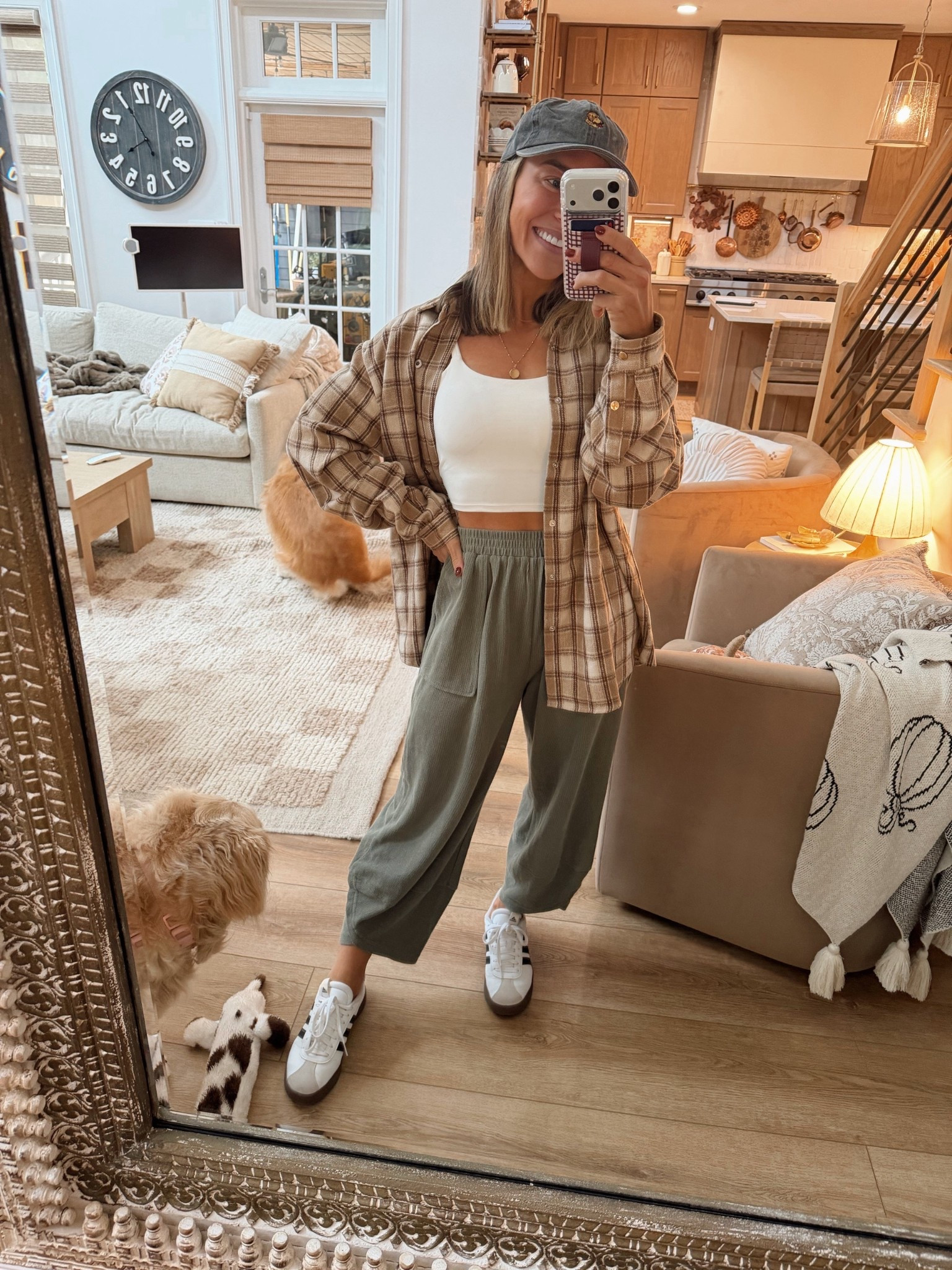 Time to break out one of my FAVE Amazon pants 🙌🏼 I have these in so many colors & they’re so dang comfy! Wearing a S! M in the plaid Shacket, S twist tank, & tts shoes! 

Amazon fashion / plaid / fall style / adidas / cute / casual / Holley Gabrielle 

#LTKStyleTip #LTKFindsUnder100 #LTKSeasonal