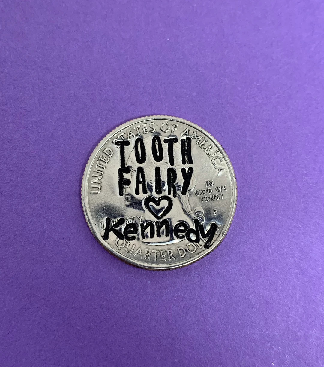 Tooth Fairy | Hand Stamped | Quarter | Tooth Lost Gift | Lost Tooth | Tooth Fairy Coin | 1st Toot... | Etsy (Global)